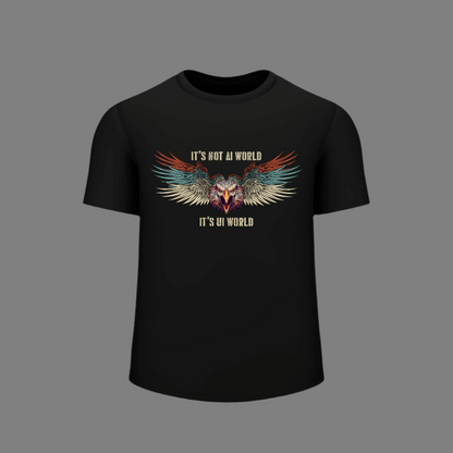 UI Movie Exclusive Black T-Shirt - Flying Eagle