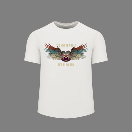 UI Movie Exclusive White T-Shirt - Flying Eagle